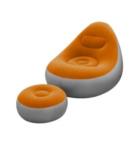 Φουσκωτή πολυθρόνα με υποπόδιο - 812365 - Orange
