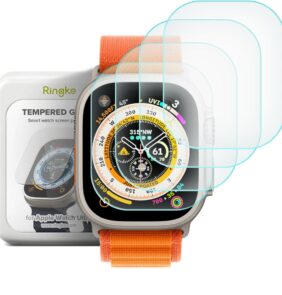TEMPERED GLASS RINGKE ID FC GLASS 4-PACK APPLE WATCH ULTRA 1 / 2 / 3 (49 MM) CLEAR