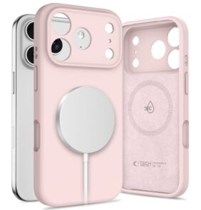 TECH-PROTECT SILICONE MAGSAFE IPHONE 17 PRO MAX PINK PEARL