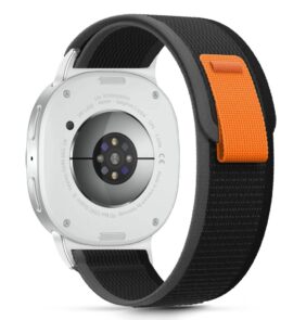 TECH-PROTECT NYLON STRIPE SAMSUNG GALAXY WATCH 8 / CLASSIC (40 / 44 / 46 MM) BLACK/ORANGE