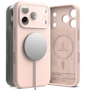 RINGKE SILICONE MAGNETIC MAGSAFE IPHONE 17 PRO PINK SAND