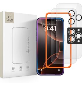 TEMPERED GLASS TECH-PROTECT EASY SET+ 3-PACK IPHONE 16 PRO / 17 PRO CLEAR