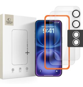 TEMPERED GLASS TECH-PROTECT EASY SET+ 3-PACK IPHONE 17 CLEAR