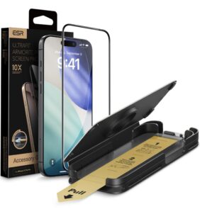 TEMPERED GLASS ESR ULTRAFIT ARMORITE PRO TEMPERED GLASS IPHONE 16 PRO / 17 BLACK
