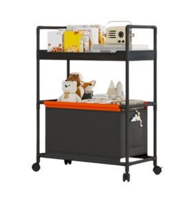 Καλάθι απλύτων & αποθήκευσης τροχήλατο - YH6906-2 - 114098 - Black