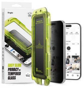 PRIVACY GLASS RINGKE EASY SLIDE 2-PACK IPHONE 17 PRO PRIVACY