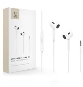 TECH-PROTECT ULTRABOOST MINI JACK EARPHONE CORE G2 WHITE