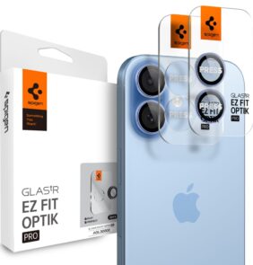 CAMERA COVER SPIGEN OPTIK PRO GLAS.TR ”EZ FIT” CAMERA PROTECTOR 2-PACK IPHONE 16 / 16 PLUS / 17 BLUE