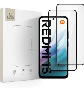 TEMPERED GLASS TECH-PROTECT GLASS FIT+ 2-PACK XIAOMI REDMI 15 4G / 5G BLACK