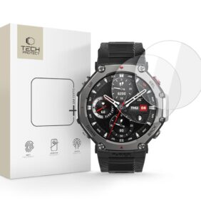 TEMPERED GLASS TECH-PROTECT GLASS FIT+ 2-PACK AMAZFIT T-REX 3 PRO 48MM CLEAR