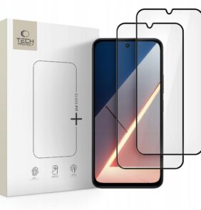 TEMPERED GLASS TECH-PROTECT GLASS FIT+ 2-PACK XIAOMI POCO M7 BLACK