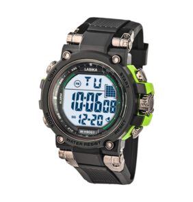 Ψηφιακό ρολόι χειρός - LS9057 - Lasika - 817353 - Black/Green