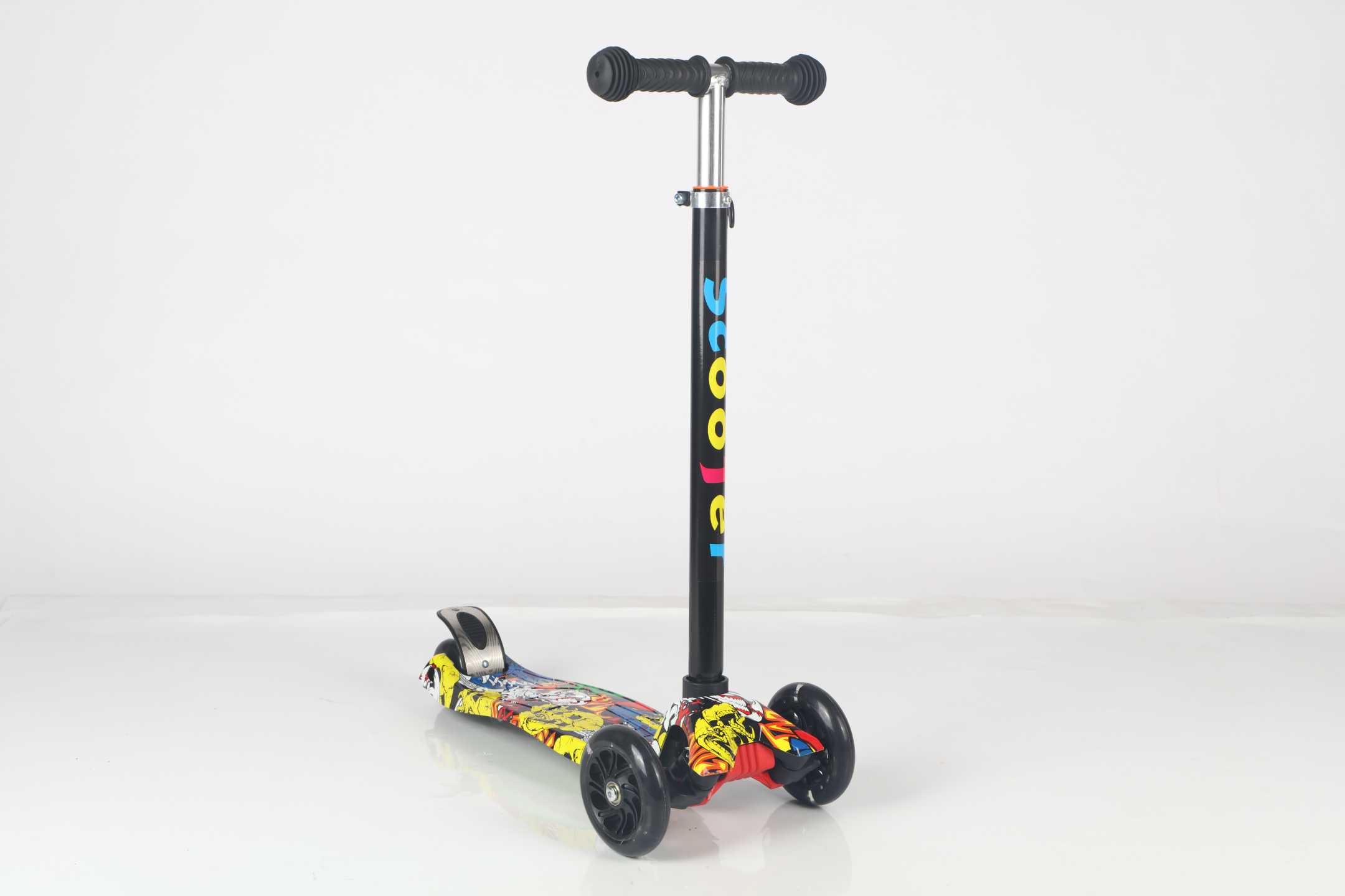 Παιδικό πατίνι τρίκυκλο - NLD-606 - 630116 - Black/Colorful - Image 2