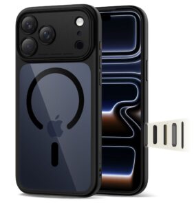 TECH-PROTECT MAGPEAK MAGSAFE CC IPHONE 17 PRO MAX BLACK/CLEAR