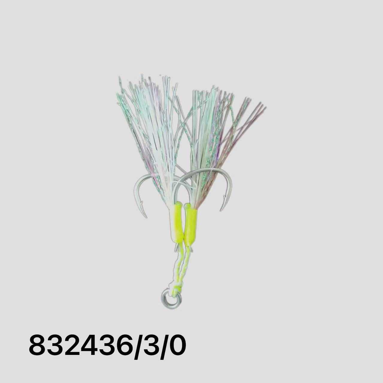 Αγκίστρι διπλό με νήμα - Assist Hooks - 3/0 - 832436 - Image 2