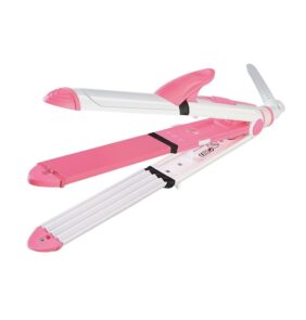 Ισιωτική μαλλιών - 3in1 - KM-1213 - Multistyler - Kemei - Pink/White