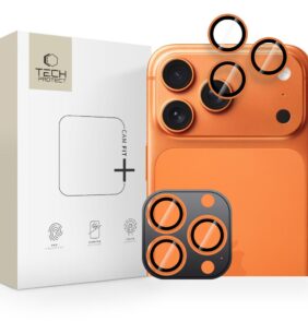 CAMERA COVER TECH-PROTECT CAMRING FIT+ IPHONE 14 PRO / MAX / 15 PRO / MAX / 16 PRO / MAX / 17 PRO / MAX COSMIC ORANGE