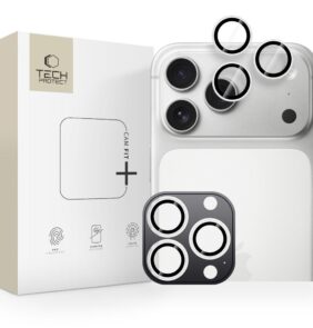 CAMERA COVER TECH-PROTECT CAMRING FIT+ IPHONE 14 PRO / MAX / 15 PRO / MAX / 16 PRO / MAX / 17 PRO / MAX SILVER
