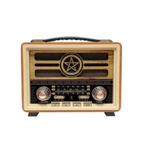 Επαναφορτιζόμενο ραδιόφωνο Retro - MD-2026 - 120257 - Yellow/Beige