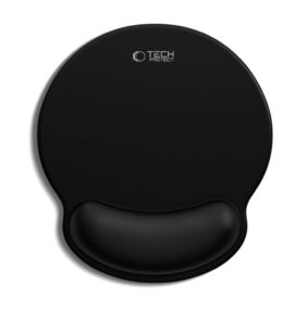 TECH-PROTECT A200 MOUSE PAD WITH GEL WRIST REST 25 x 22.5CM BLACK