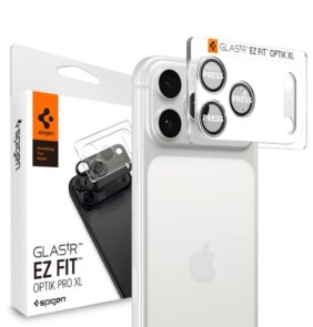 CAMERA COVER SPIGEN OPTIK PRO XL GLAS.TR ”EZ FIT” CAMERA PROTECTOR IPHONE 17 PRO MAX SILVER