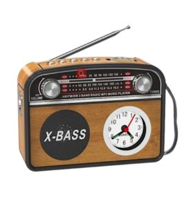 Επαναφορτιζόμενο ραδιόφωνο Retro με Bluetooth - PR-1002BT - 241434 - Brown