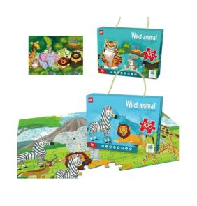 Παιδικό puzzle 100 κομματιών - Wild Animal - 61006 - 917220