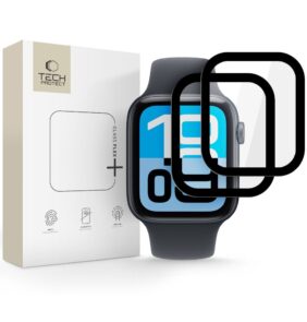 HYBRID GLASS TECH-PROTECT GLASS FLEX+ 2-PACK APPLE WATCH 4 / 5 / 6 / SE 1 / 2 / 3 (44MM) BLACK