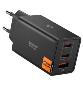 SPIGEN EE673EU ESSENTIAL  3-PORT NETWORK CHARGER 67W BLACK