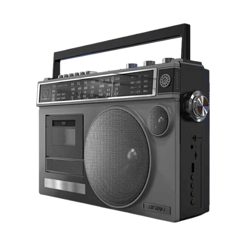 Φορητό ραδιόφωνο & κασετόφωνο με Bluetooth - GLB910 - 718211 - Brown