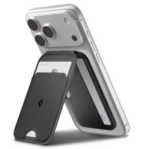SPIGEN S314-2 SLIM FOLD TRIPOD MAGSAFE UNIVERSAL MAGNETIC CARD HOLDER BLACK