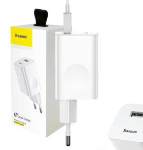 Baseus Φορτιστής USB Quick Charge 3.0 (Λευκό)