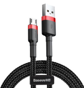 Baseus Καλώδιο MicroUSB Cafule 1.5A 2m (Κόκκινο/Μαύρο)