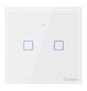 Sonoff Έξυπνος Διακόπτης Χωνευτός WiFi T0 EU TX (2 καναλιών) (Λευκό)