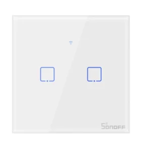 Sonoff Έξυπνος Διακόπτης WiFi & RF 433 T1 EU TX (2 καναλιών) (Λευκό)
