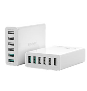 Blitzwolf Φορτιστής BW-S15 6x USB, QC 3.0, 60W (Λευκό)