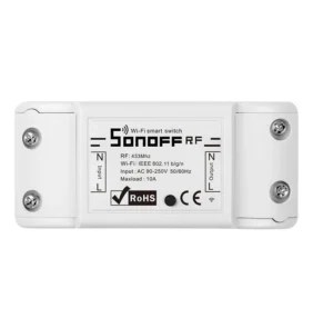 Sonoff Έξυπνος Διακόπτης WiFi + RF 433 RF R2 (ΝΕΟ) (Λευκό)