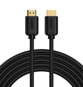 Baseus Καλώδιο 2xHDMI 2.0 4K 60Hz, 3D, HDR, 18Gbps, 5m (Μαύρο)