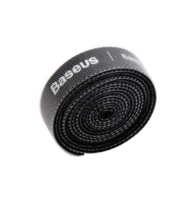 Baseus Ταινία Velcro Colourful Circle Straps 1m (Μαύρο)