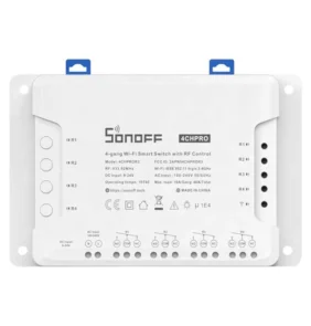 Sonoff Έξυπνος Ενδιάμεσος Διακόπτης WiFi 4CHPROR3 (Λευκό)
