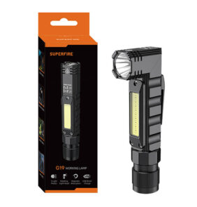 Πολυλειτουργικός φακός Superfire G19 – 200 lm, USB, 5 λειτουργίες, 200 μ.