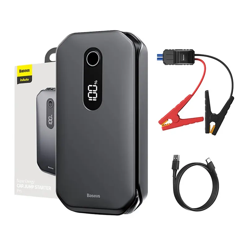Baseus Εκκινητής Μπαταρίας Αυτοκινήτου/Powerbank Super Energy, 12000mAh, 1000A, USB (Μαύρο)