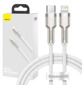 Baseus Καλώδιο USB-C σε Lightning Cafule, PD, 20W, 1m (Λευκό)