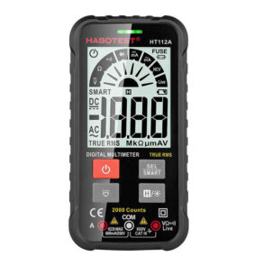 Habotest Ψηφιακό Πολύμετρο Γενικής Χρήσης HT112A True RMS (Μαύρο)