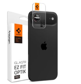 CAMERA COVER SPIGEN OPTIK PRO L-SERIES GLAS.TR ”EZ FIT” CAMERA PROTECTOR 2-PACK IPHONE AIR BLACK/RED