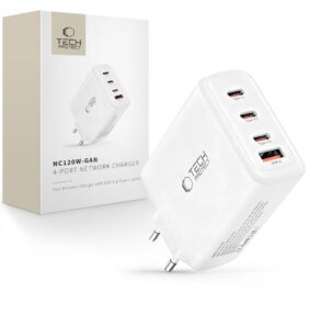 TECH-PROTECT NC120W-GAN 4-PORT NETWORK CHARGER PD 120W / QC3.0 WHITE