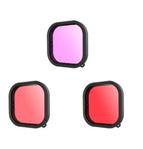 Lens waterproof filter set Telesin for GoPro Hero 9 / Hero 10 / Hero 11 / Hero 12 (GP-FLT-904)