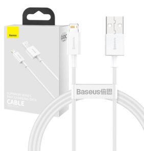 Baseus Καλώδιο USB σε Lightning Superior Series, 2.4A, 1m (Λευκό)