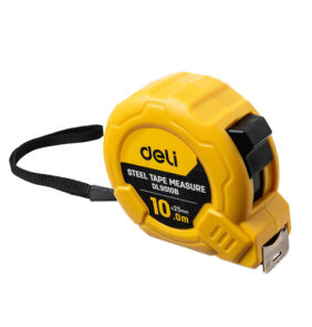 Steel Measuring Tape 10m/25mm Deli Tools EDL9010B (yellow)