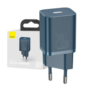 Baseus Γρήγορος Φορτιστής Super Si 1C 20W (Μπλε)